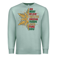 Seafoam christmas snowflake Premium Sweatshirt - MaliasSmallBusiness