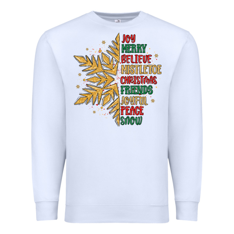 Christmas Snowflake Premium Sweatshirt by MaliasSmallBusiness | Teevron