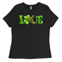 Black love with horseshoe Ladies Tee - AdoDesignShop