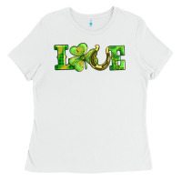 White love with horseshoe Ladies Tee - AdoDesignShop