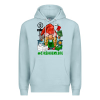 Blue Mist cashier  life gnome Premium Hoodie - BarkalooDesign