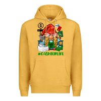 Mustard cashier  life gnome Premium Hoodie - BarkalooDesign