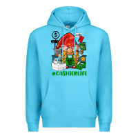 Ocean Blue cashier  life gnome Premium Hoodie - BarkalooDesign