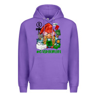 Purple cashier  life gnome Premium Hoodie - BarkalooDesign