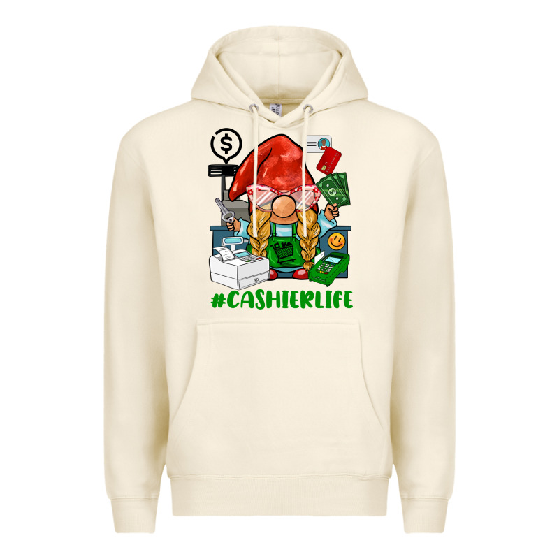 Cashier  Life Gnome Premium Hoodie by BarkalooDesign | Teevron