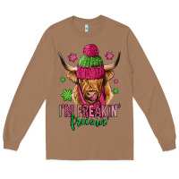 Toasted Coconut i'm freakin freezin pink christmas long haired cow Long Sleeve Tee - Jasminsmagicworld