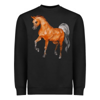 Black horse Heavyweight Sweatshirt - FaDigitalArtStudio