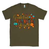 Army Green grateful thankful blessed Classic Tee - JahusDesignShop