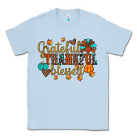 Dusty Blue grateful thankful blessed Classic Tee - JahusDesignShop