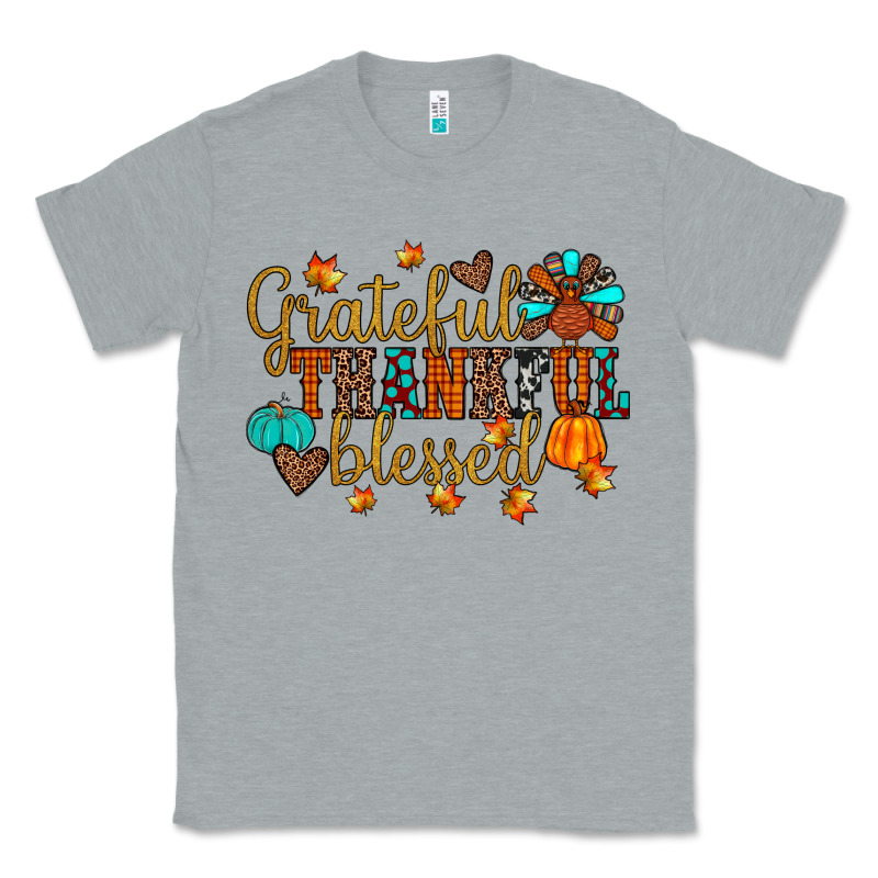 Grateful Thankful Blessed Classic Tee by JahusDesignShop | Teevron