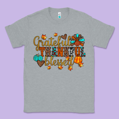 Grateful Thankful Blessed Classic Tee Designed By Jahusdesignshop