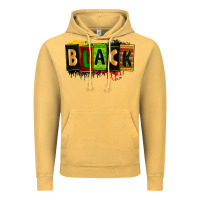 Vintage Mustard Black juneteenth Vintage Hoodie - Zillion Design Studio