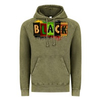 Vintage Olive Black juneteenth Vintage Hoodie - Zillion Design Studio