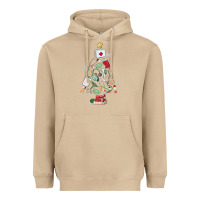 Mushroom nurse christmas tree Heavyweight Hoodie - MaliasSmallBusiness
