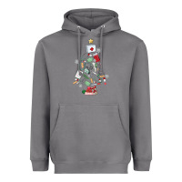 Storm nurse christmas tree Heavyweight Hoodie - MaliasSmallBusiness