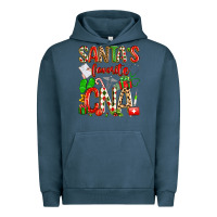 Pigment Midnight Navy santa's favorite cna Urban Hoodie - texasbilliewilder