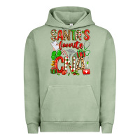 Pigment Oil Green santa's favorite cna Urban Hoodie - texasbilliewilder