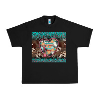 Black western nurse stethoscope turquoise leopardes Urban Heavy Tee - BarkalooDesign