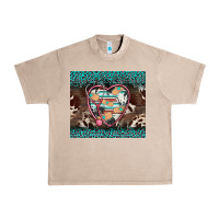 French Oak western nurse stethoscope turquoise leopardes Urban Heavy Tee - BarkalooDesign