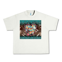 Pistachio western nurse stethoscope turquoise leopardes Urban Heavy Tee - BarkalooDesign