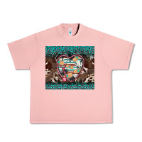Salmon western nurse stethoscope turquoise leopardes Urban Heavy Tee - BarkalooDesign