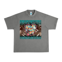 Tornado western nurse stethoscope turquoise leopardes Urban Heavy Tee - BarkalooDesign