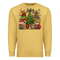 Antique Gold feliz navidad Premium Sweatshirt - MaliasSmallBusiness