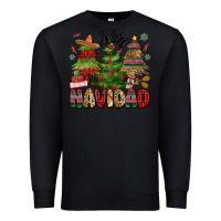 Black feliz navidad Premium Sweatshirt - MaliasSmallBusiness