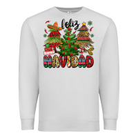 Dove Grey feliz navidad Premium Sweatshirt - MaliasSmallBusiness