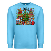 Ocean Blue feliz navidad Premium Sweatshirt - MaliasSmallBusiness