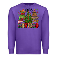 Purple feliz navidad Premium Sweatshirt - MaliasSmallBusiness