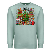 Seafoam feliz navidad Premium Sweatshirt - MaliasSmallBusiness