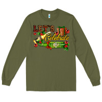 Army Green let`s celebrate with beer bottles Long Sleeve Tee - AdoDesignShop