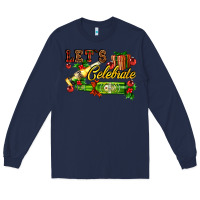 Navy let`s celebrate with beer bottles Long Sleeve Tee - AdoDesignShop
