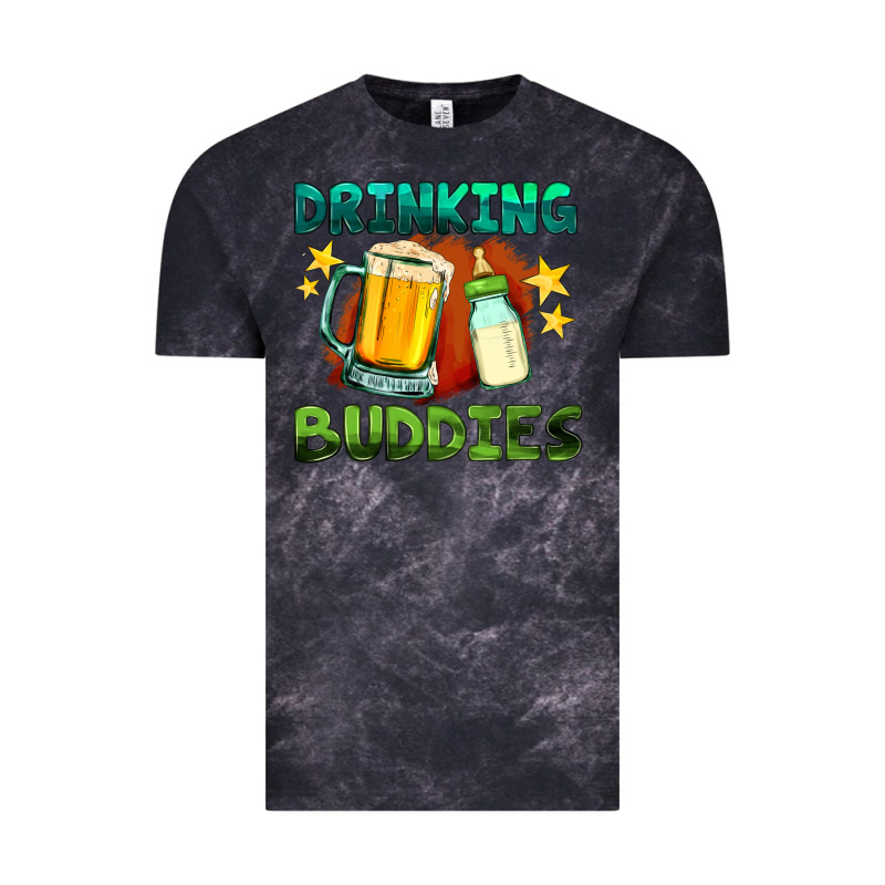 Drinking Buddies With Baby Bottle And Beer Vintage Tee by HRA Design Shop | Teevron