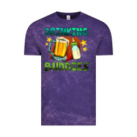 Cloud Purple drinking buddies with baby bottle and beer Vintage Tee - HRA Design Shop