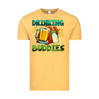 Vintage Mustard drinking buddies with baby bottle and beer Vintage Tee - HRA Design Shop