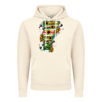 Vintage Artic Vermont State Map Vintage Hoodie - RanaPortraitStore