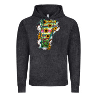 Vintage Black Vermont State Map Vintage Hoodie - RanaPortraitStore