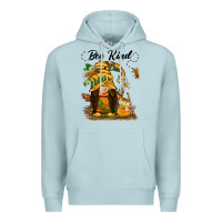 Blue Mist bee kind gnome Premium Hoodie - BarkalooDesign