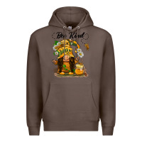 Coffee bee kind gnome Premium Hoodie - BarkalooDesign