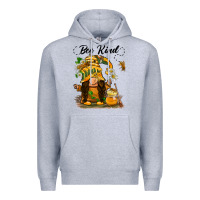 Heather Grey bee kind gnome Premium Hoodie - BarkalooDesign