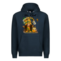 Navy bee kind gnome Premium Hoodie - BarkalooDesign