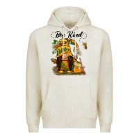 Oatmeal Heather bee kind gnome Premium Hoodie - BarkalooDesign