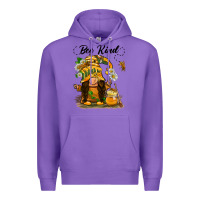 Purple bee kind gnome Premium Hoodie - BarkalooDesign