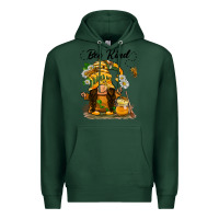 Sports Green bee kind gnome Premium Hoodie - BarkalooDesign