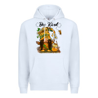 White bee kind gnome Premium Hoodie - BarkalooDesign