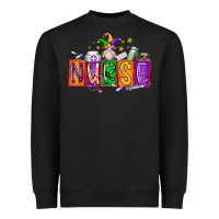 Black nurse mardi gras Heavyweight Sweatshirt - RacoonDesign