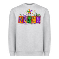 Heather Grey nurse mardi gras Heavyweight Sweatshirt - RacoonDesign