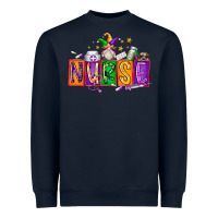 Navy nurse mardi gras Heavyweight Sweatshirt - RacoonDesign